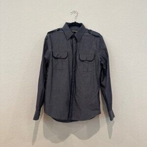 Express Fitted Button-Down Shirt (Size M)